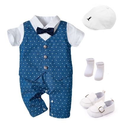 Summer Baby Romper Suit Boys Formal Clothing