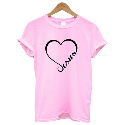 Love Heart Jesus Faith T Shirt