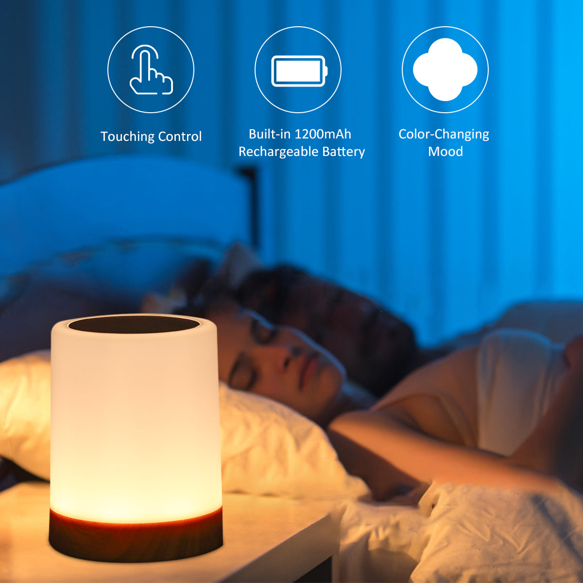 Touching Control Bedside Light