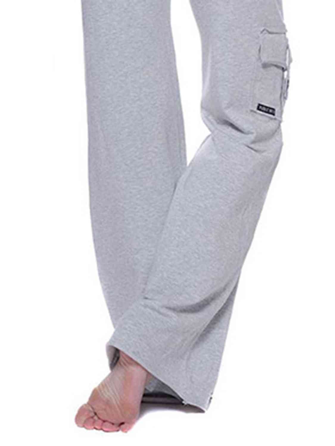 Mid Waist Pants with Pockets - Rochelle's House LLC